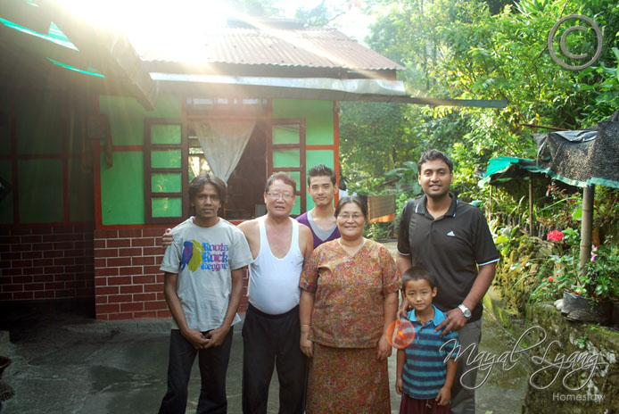 Ankit & Neeraj with the Gyatso's family